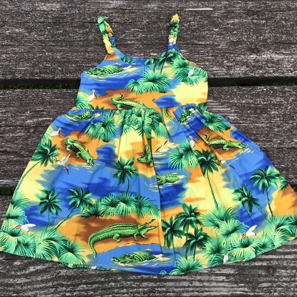 Pacific Legend Apparel Girls Alligators Dress 5-6